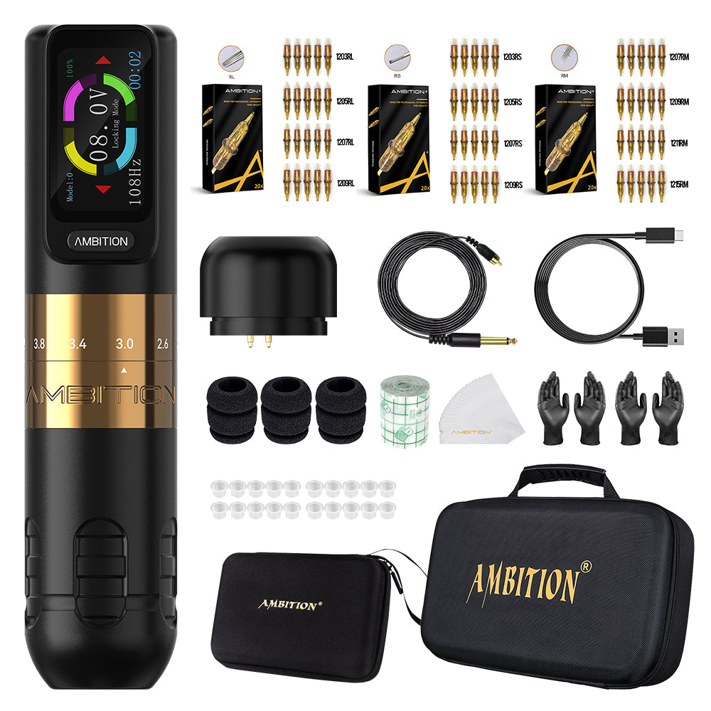 Tattoo Kit | Ambition Seher Wireless Tattoo Machine Kit