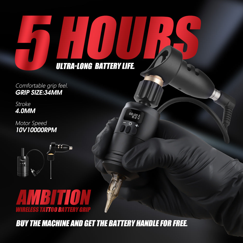 Ambition 2 in 1 Tattoo Battery Grip