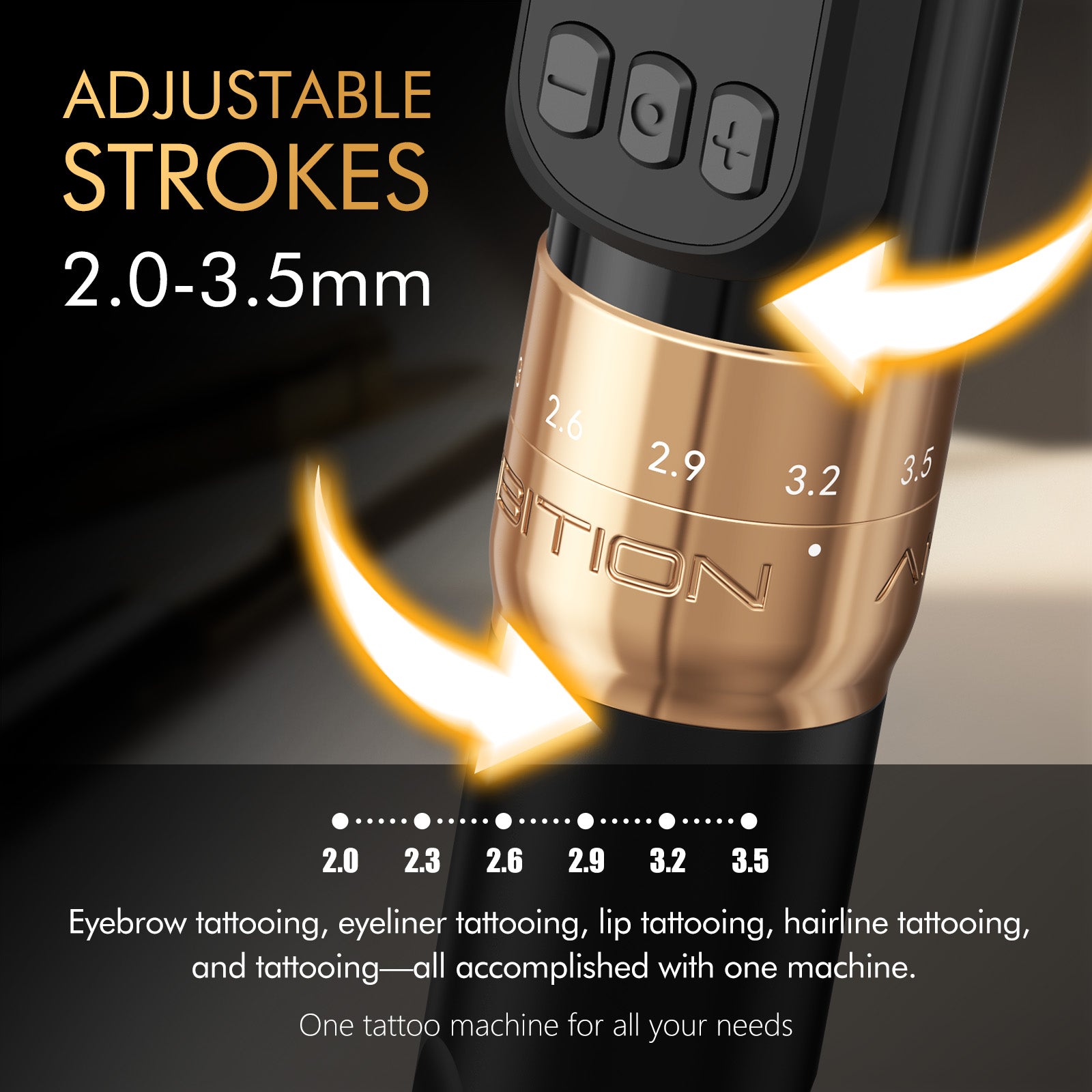 Ambition Sally 270 Wireless Tattoo Machine & SMP Machine