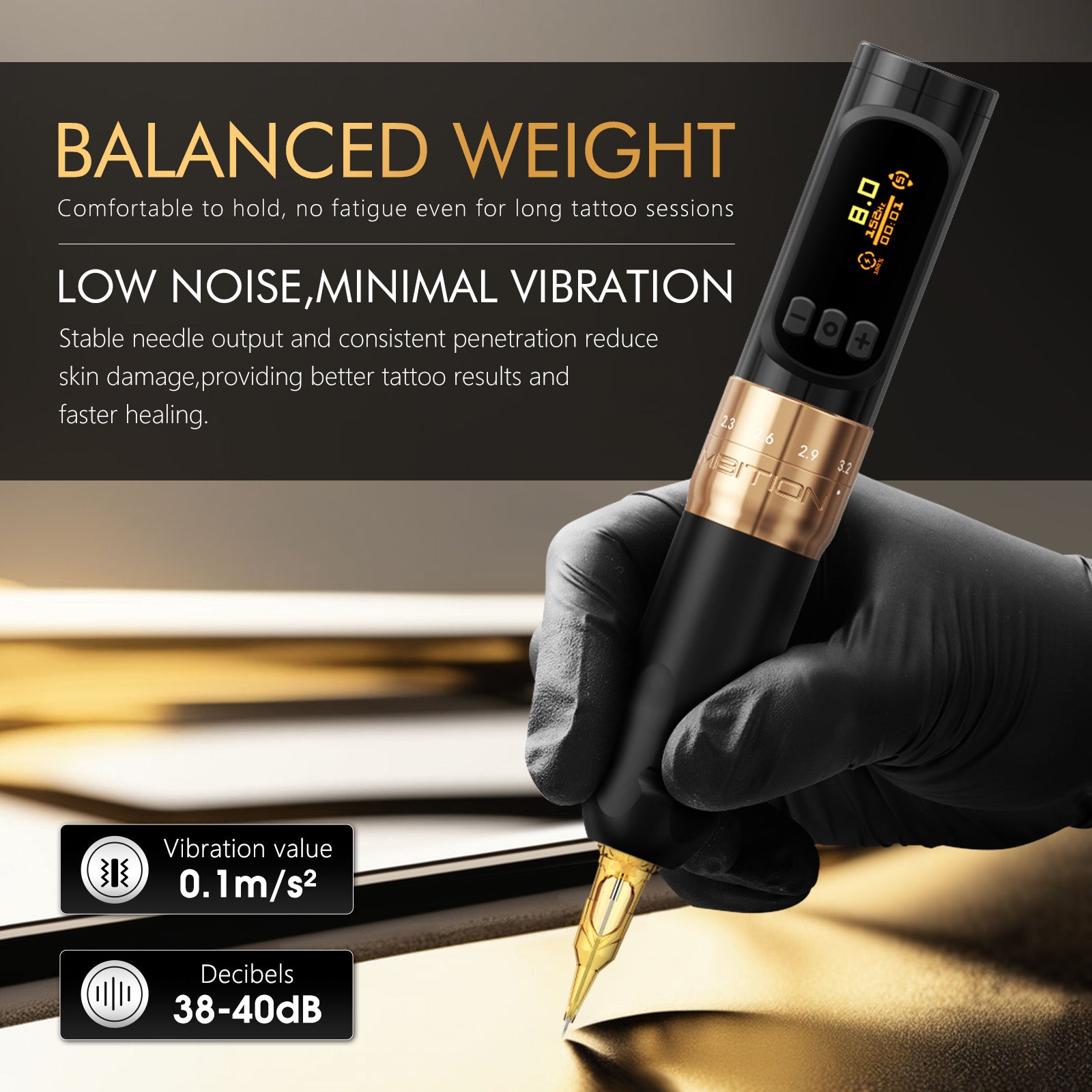 Ambition Sally 270 Wireless Tattoo Machine & SMP Machine