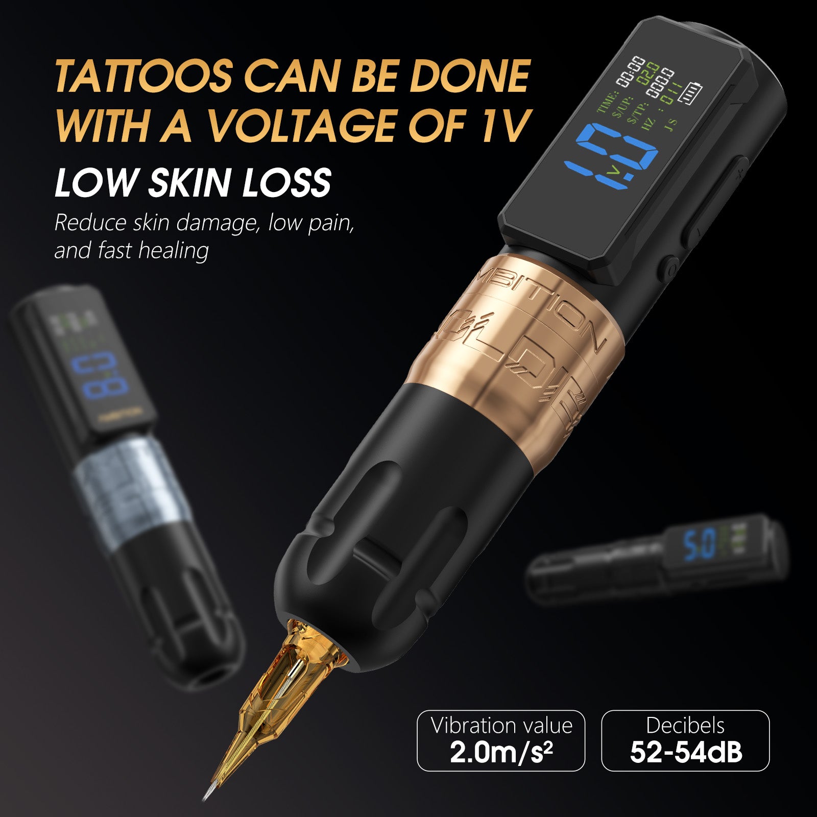 Ambition Soldier 270S Complete Wireless Tattoo Kit 4.5+5.0mm Stroke