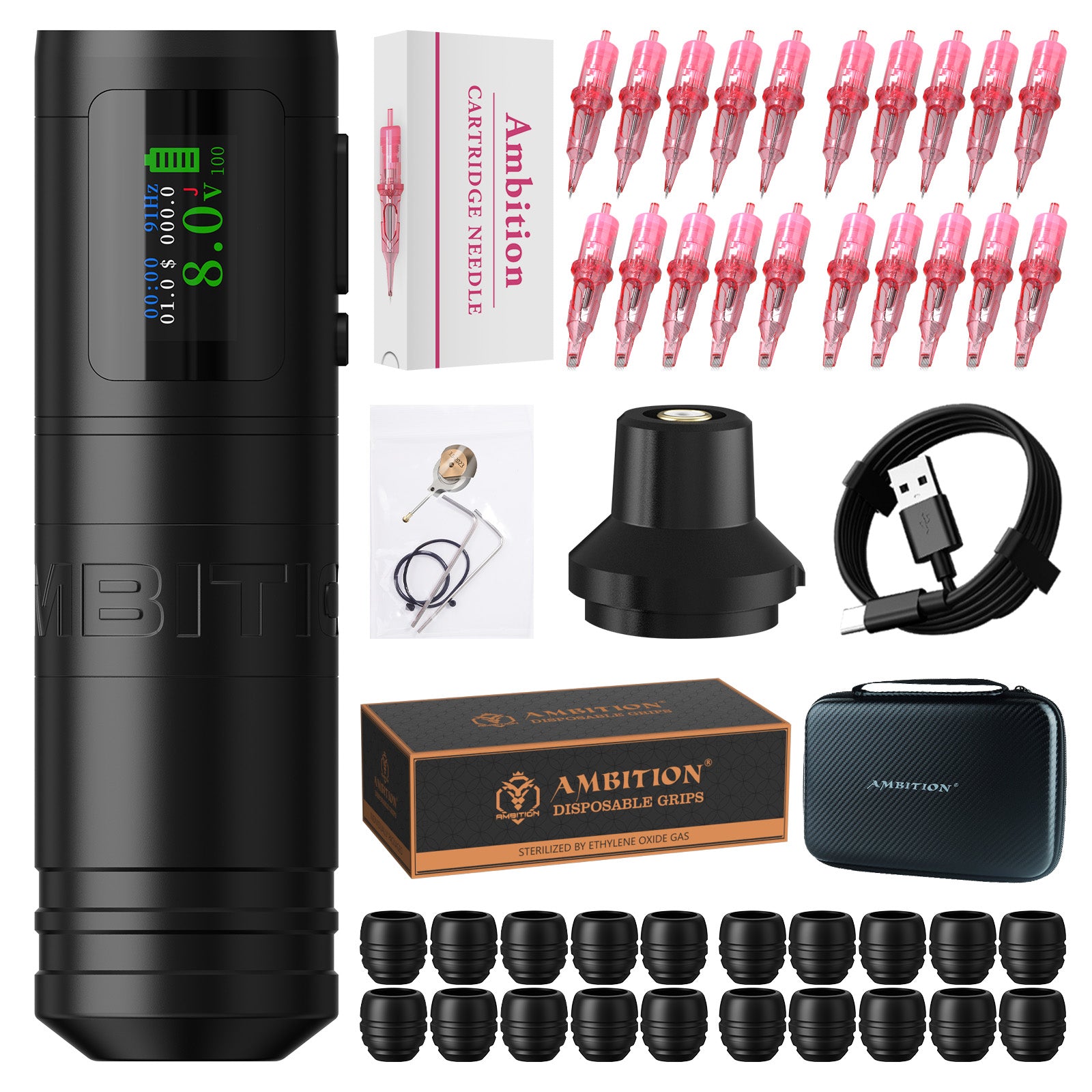 ambition Ninja Ultra Wireless Tattoo Machine Kit