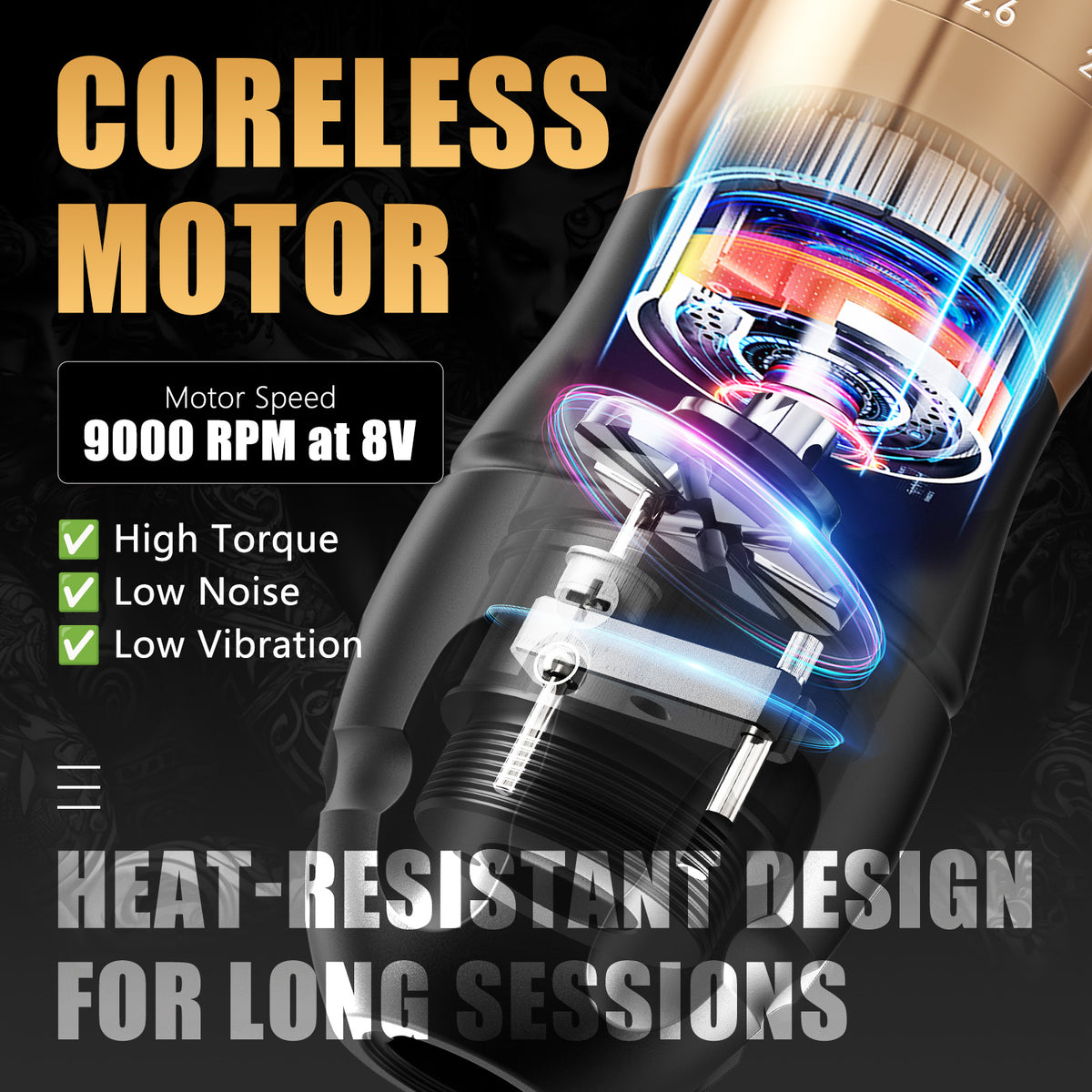 Ambition C3 Wireless Tattoo Machine Kit with Transfer Printer For Tattoo Beginner