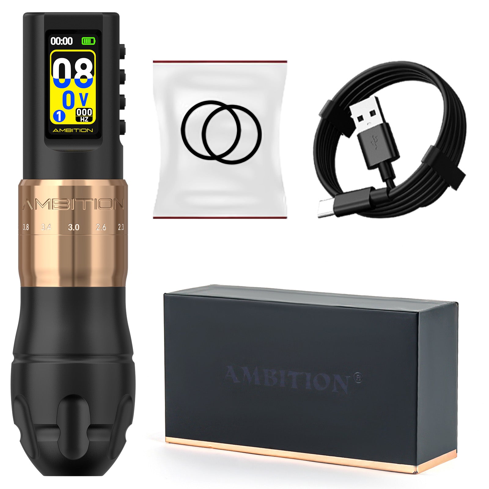 Ambition C3 Professional Wireless Tattoo Machine Pen