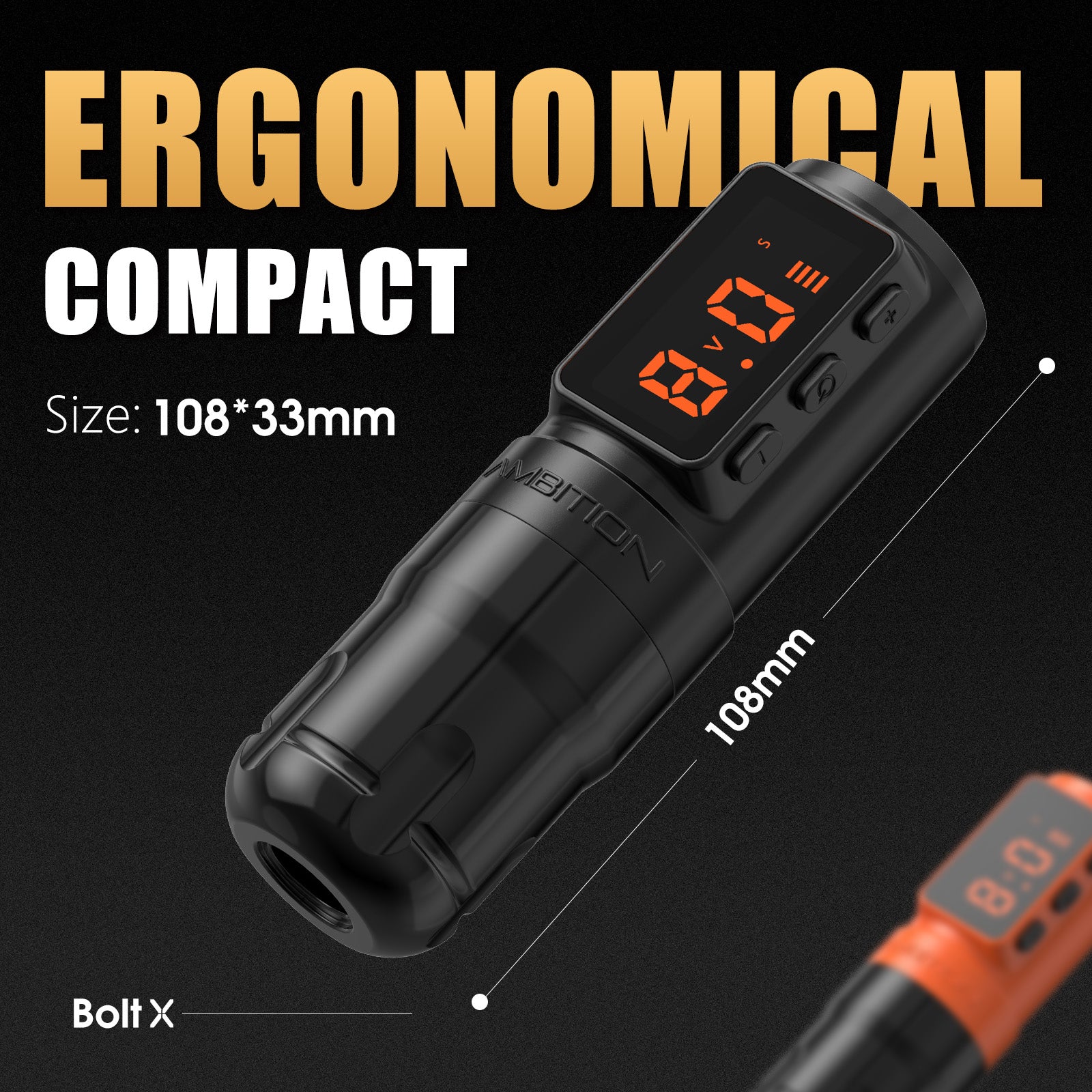Ambition Bolt-X Wireless Tattoo Machine Pen
