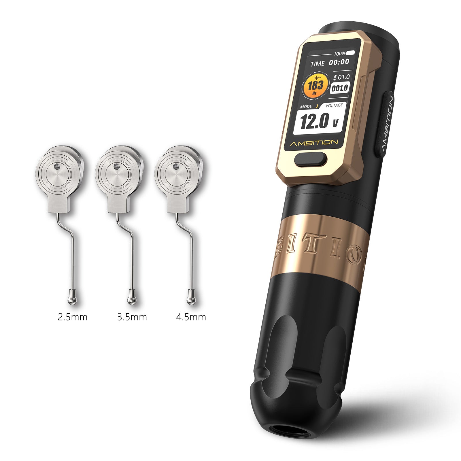 Ambition Vibe Ultra Wireless Tattoo Machine With 2.5/3.5/4.5mm Stroke