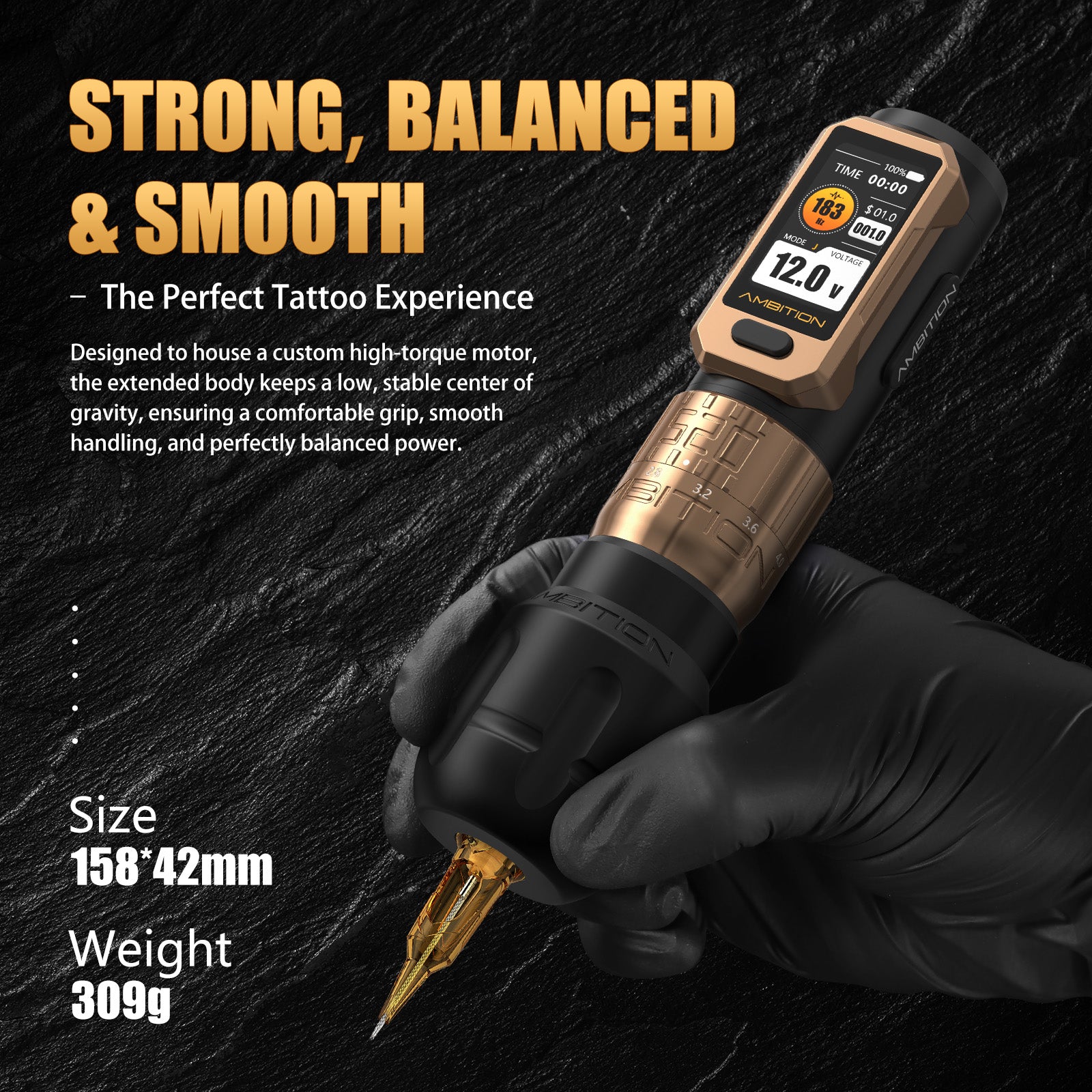 Ambition Soldier Pro 520 Wireless Tattoo Machine Kit