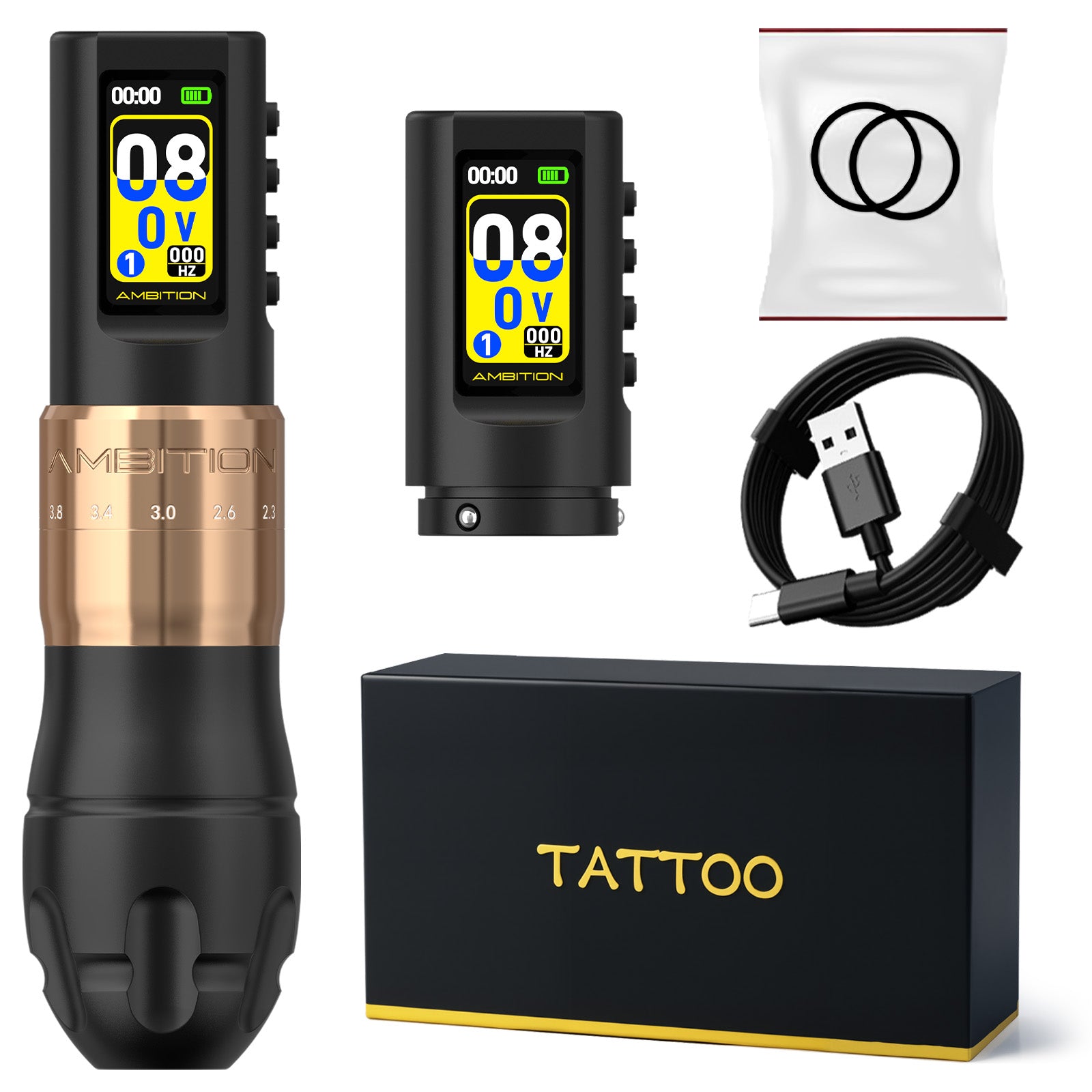 Ambition C3 Professional Wireless Tattoo Machine Pen