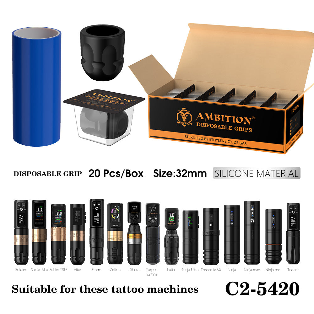 Ambition P2 Disposable Rubber Tattoo Grip
