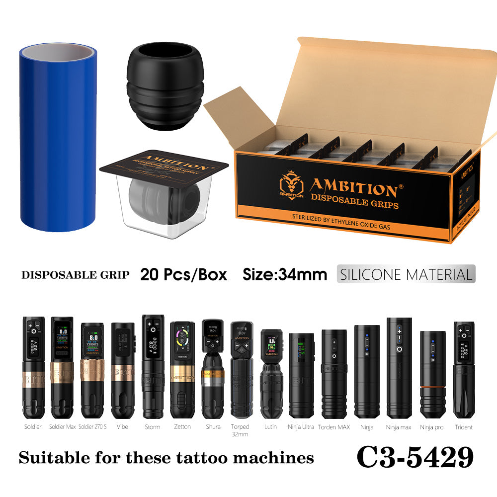 Ambition P2 Disposable Rubber Tattoo Grip
