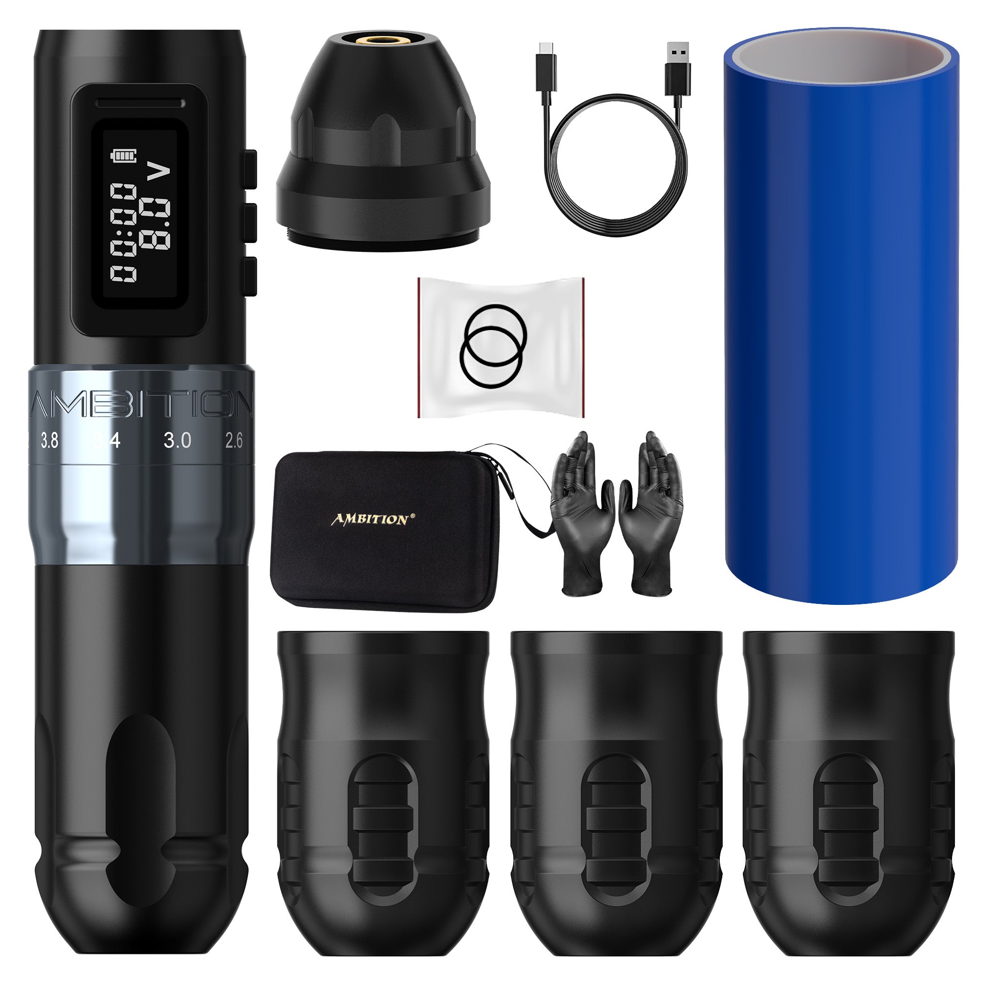 Ambition Mars-U Adjustable Stroke Wireless Tattoo Machine