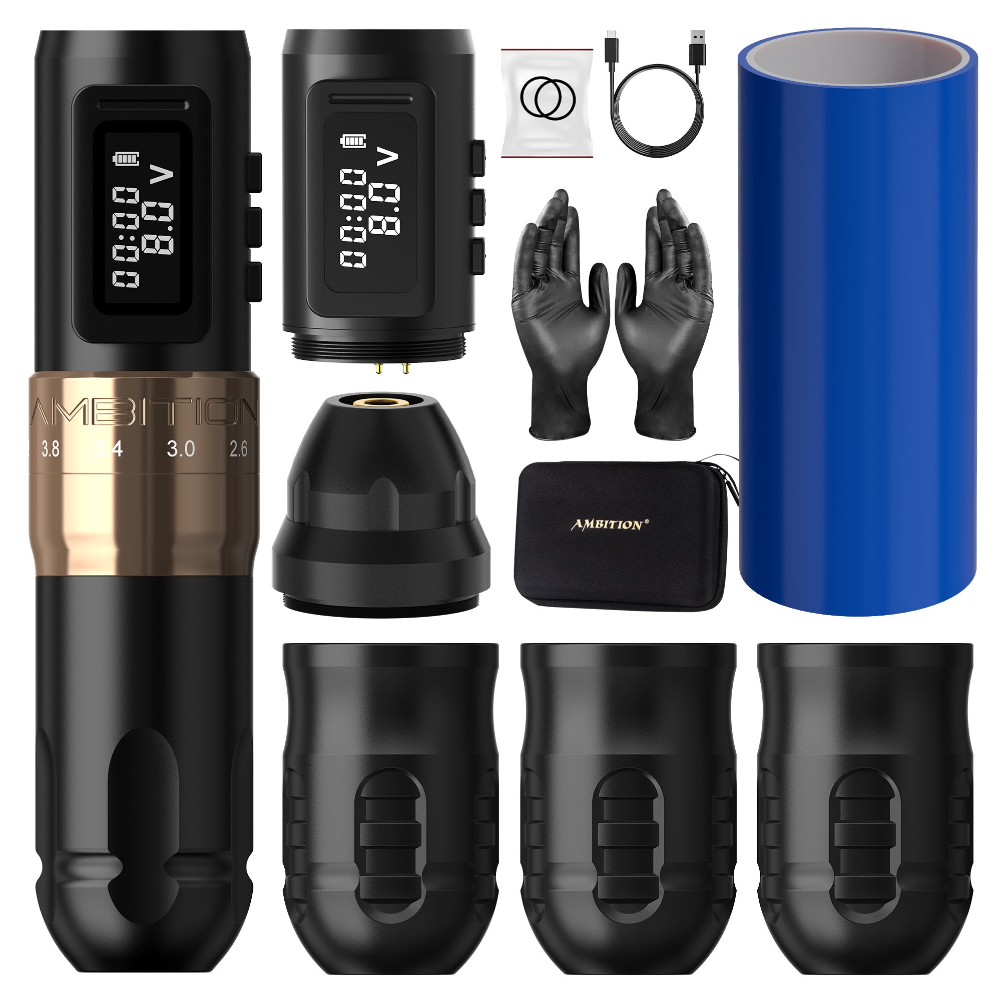 Ambition Mars-U Adjustable Stroke Wireless Tattoo Machine