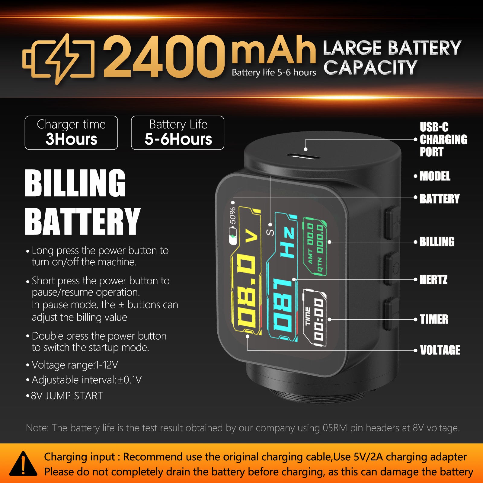 Ambition Ninja Max 280P Wireless Tattoo Machine 4.5+3.5mm