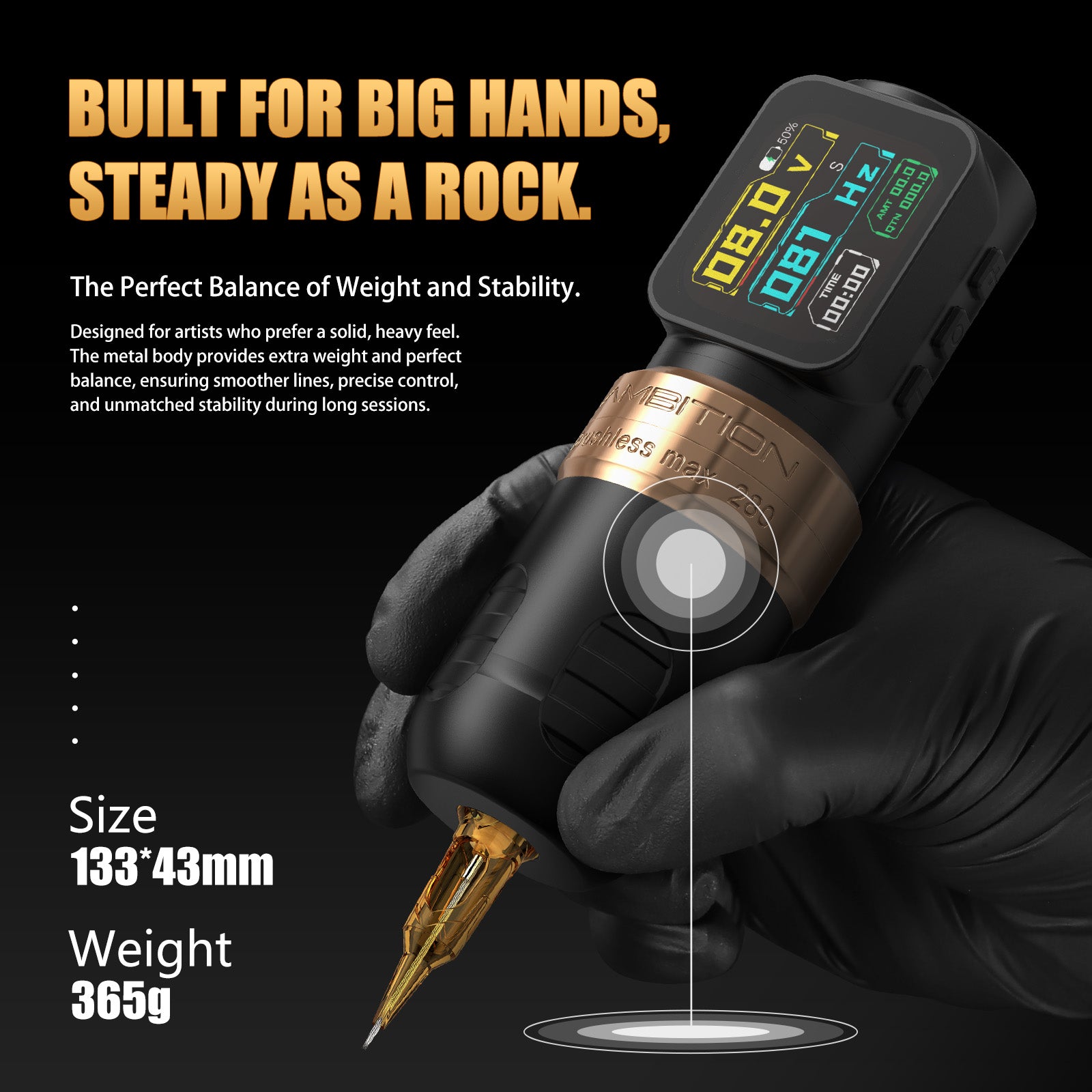 Ambition Ninja Max 280P Wireless Tattoo Machine Kit