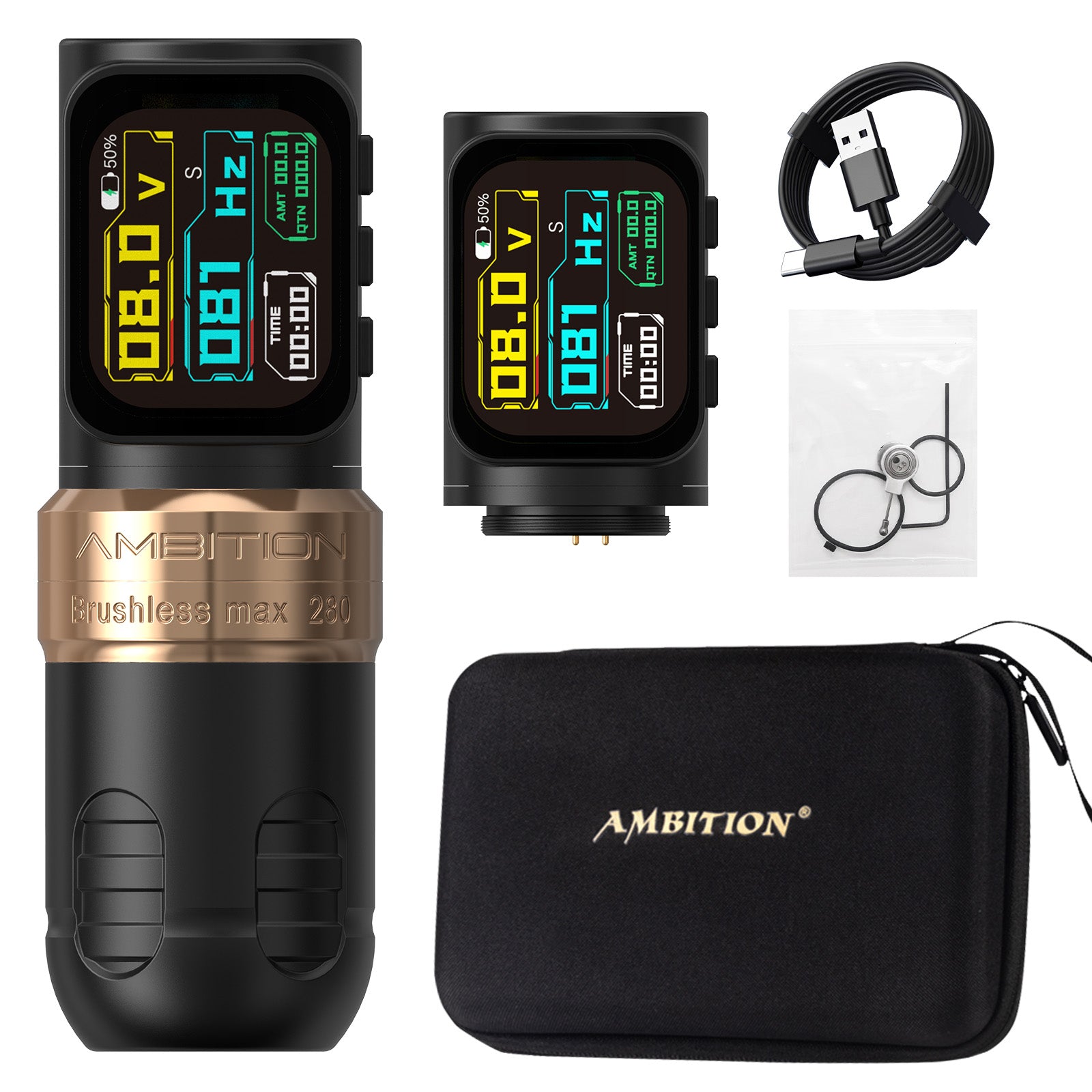 Ambition Ninja Max 280P Wireless Tattoo Machine 4.5+3.5mm