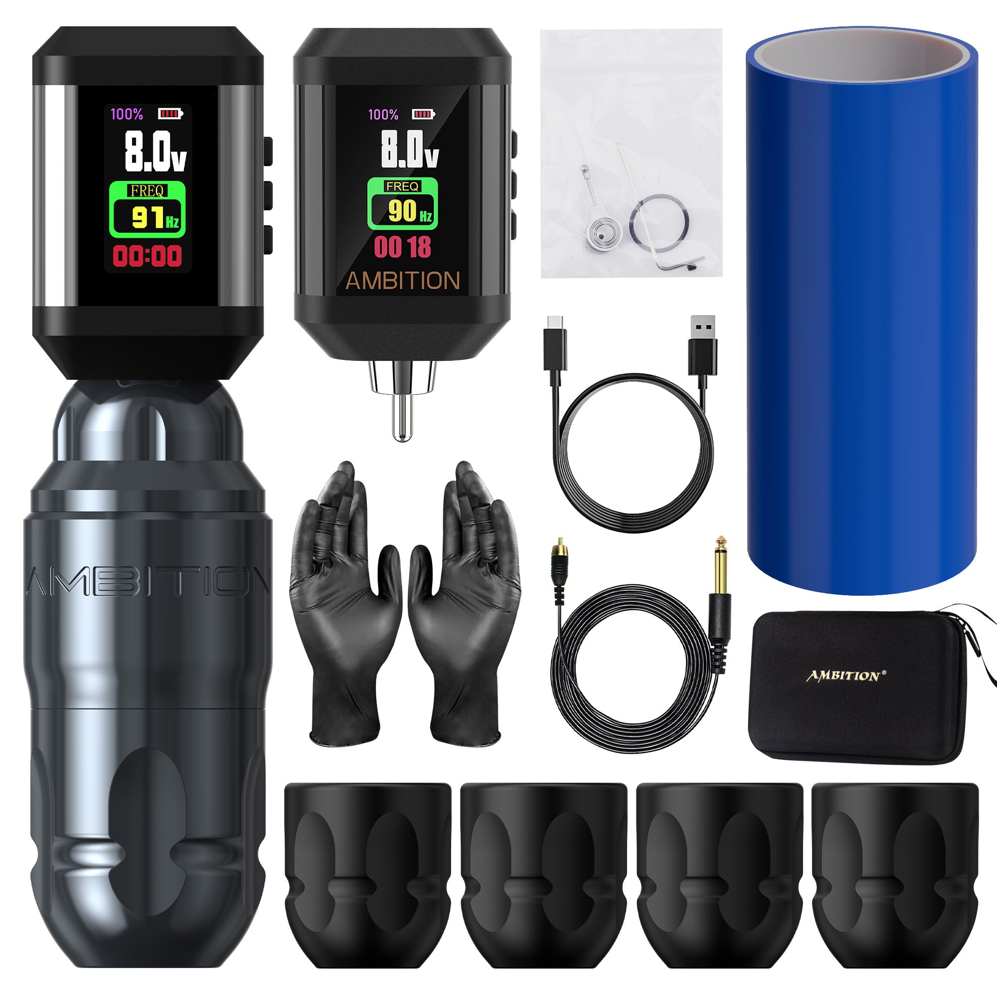 Ambition Lutin Wireless Tattoo Machine Short Pen Kit