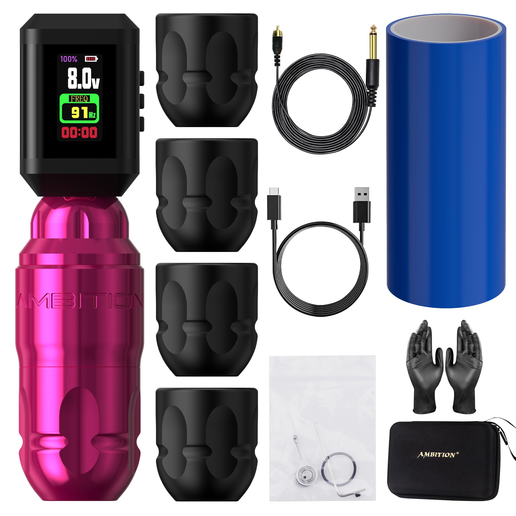 Ambition Lutin Wireless Tattoo Machine Short Pen Kit