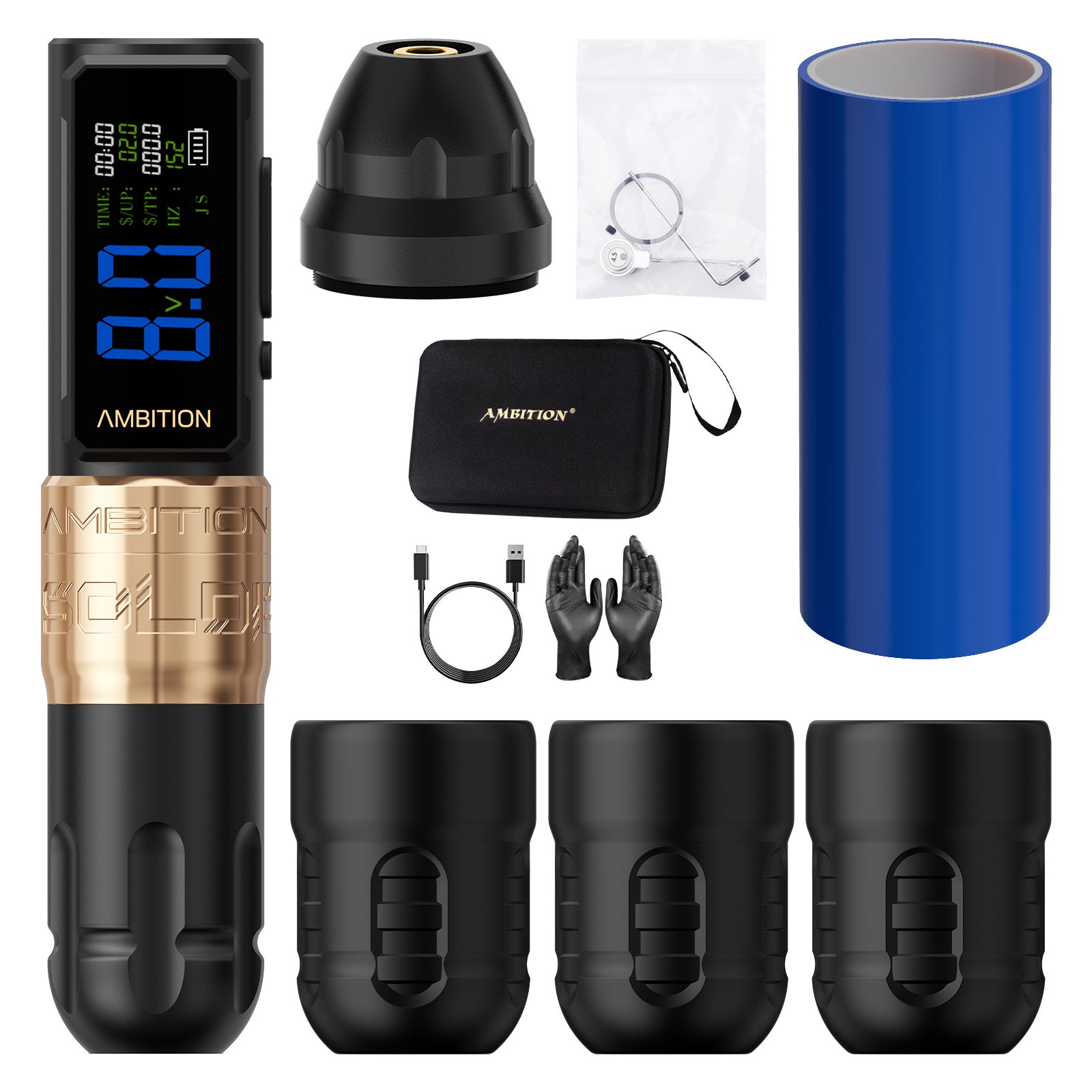 Ambition Soldier270S Stroke 4.5+5.0mm Wireless Tattoo Machine