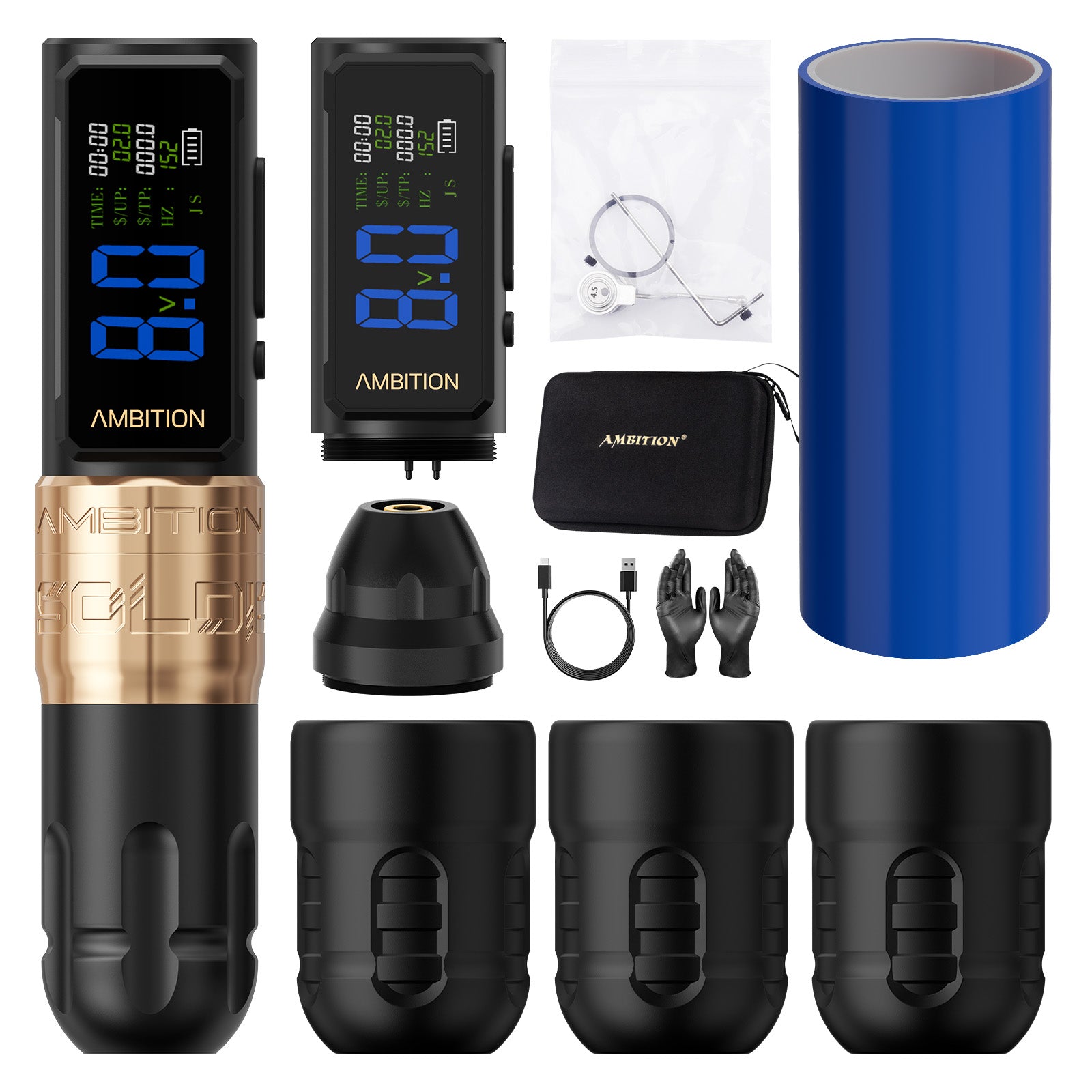 Ambition Soldier270S Stroke 4.5+5.0mm Wireless Tattoo Machine