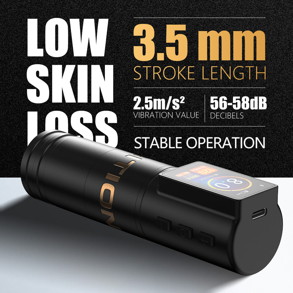 Ambition Ninja Max+ Wireless Tattoo Machine 3.5mm Stroke