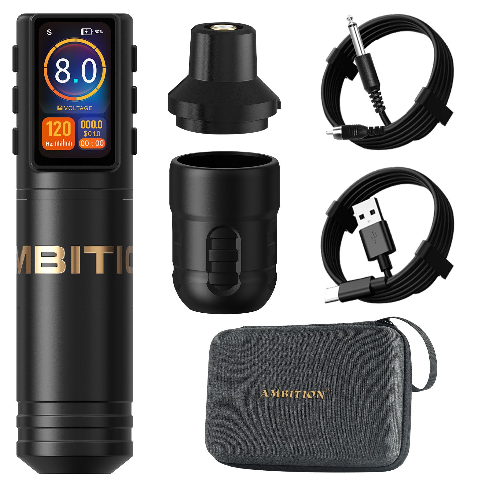Ambition Ninja Max+ Wireless Tattoo Machine 3.5mm Stroke