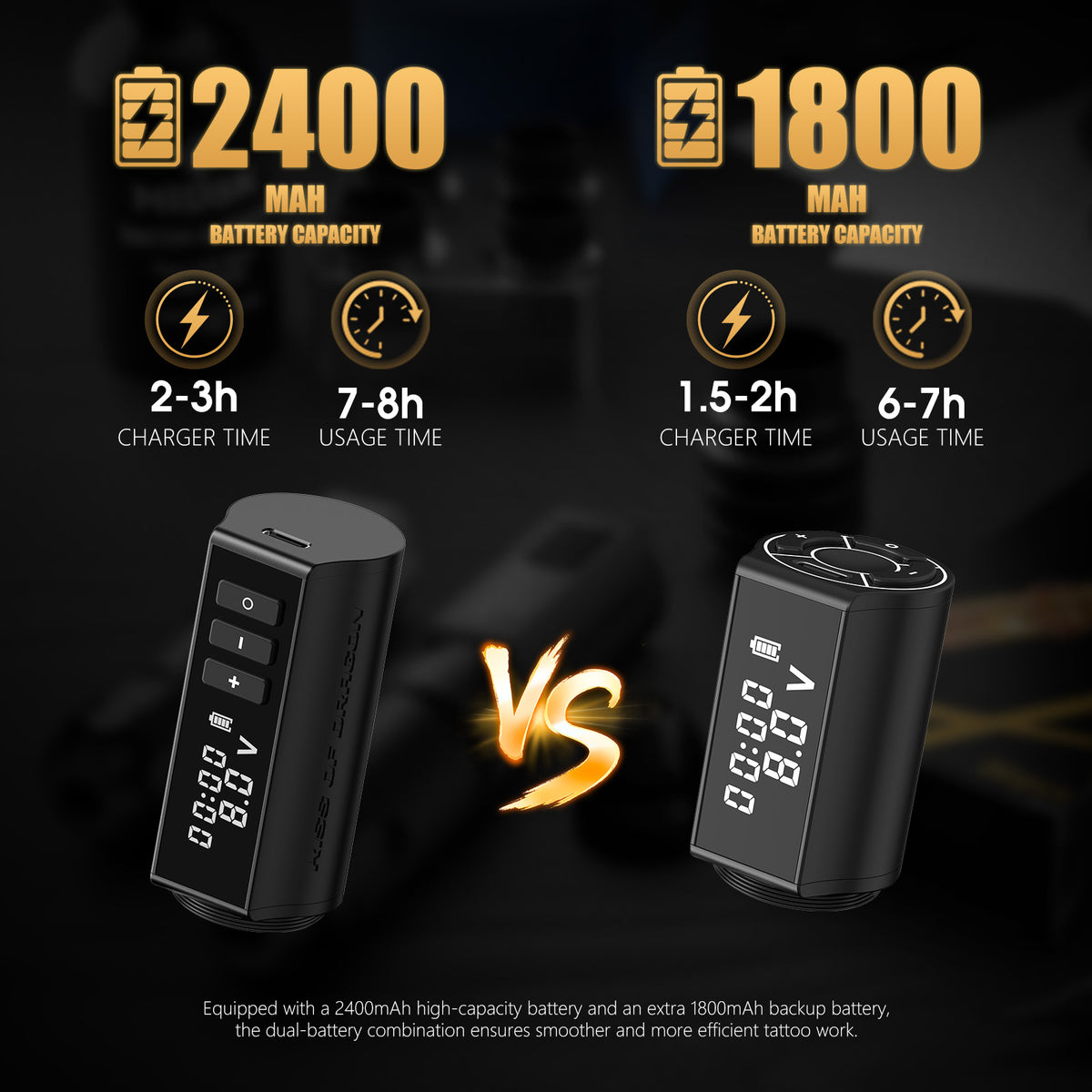 Ambition K1 Hunter Beginner Tattoo Kit – Complete Wireless Tattoo Machine Set