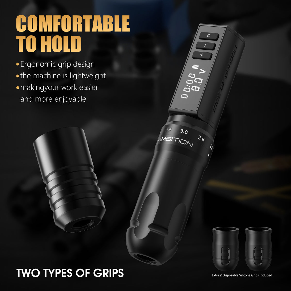 Ambition K1 Hunter Beginner Tattoo Kit – Complete Wireless Tattoo Machine Set