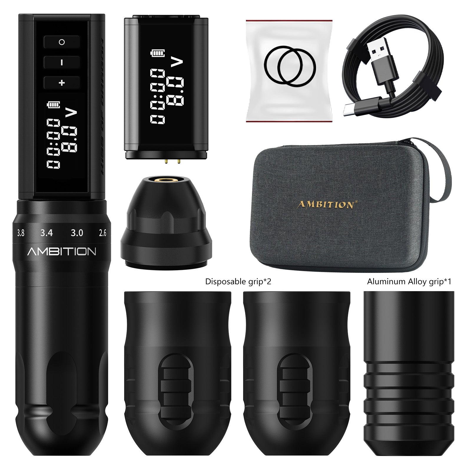 Ambition Hunter K1 Wireless Tattoo Pen – Dual Battery Rotary Machine
