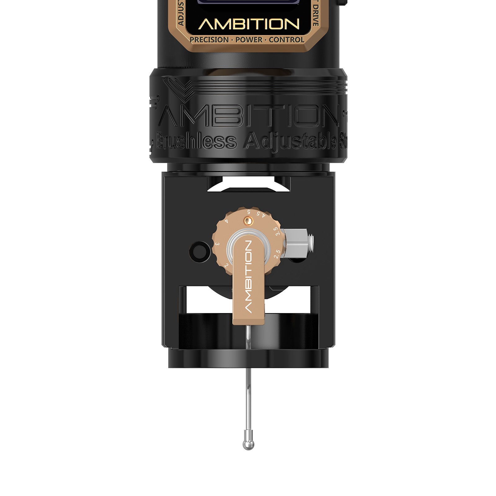 Ambition Epoch Max Professional Wireless Tattoo Machine — 1.0-5.0mm Adjustable Stroke | Brushless Motor