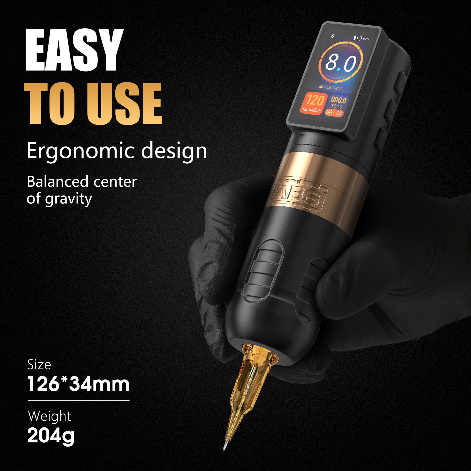 Ambition ABS Zetton Wireless Rotary Tattoo Machine