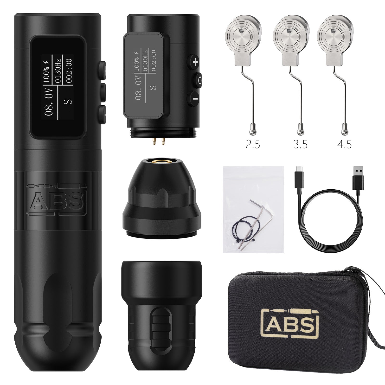 Ambition ABS Vibe Wireless Tattoo Machine Stroke 2.5-3.5-4.0-4.5mm