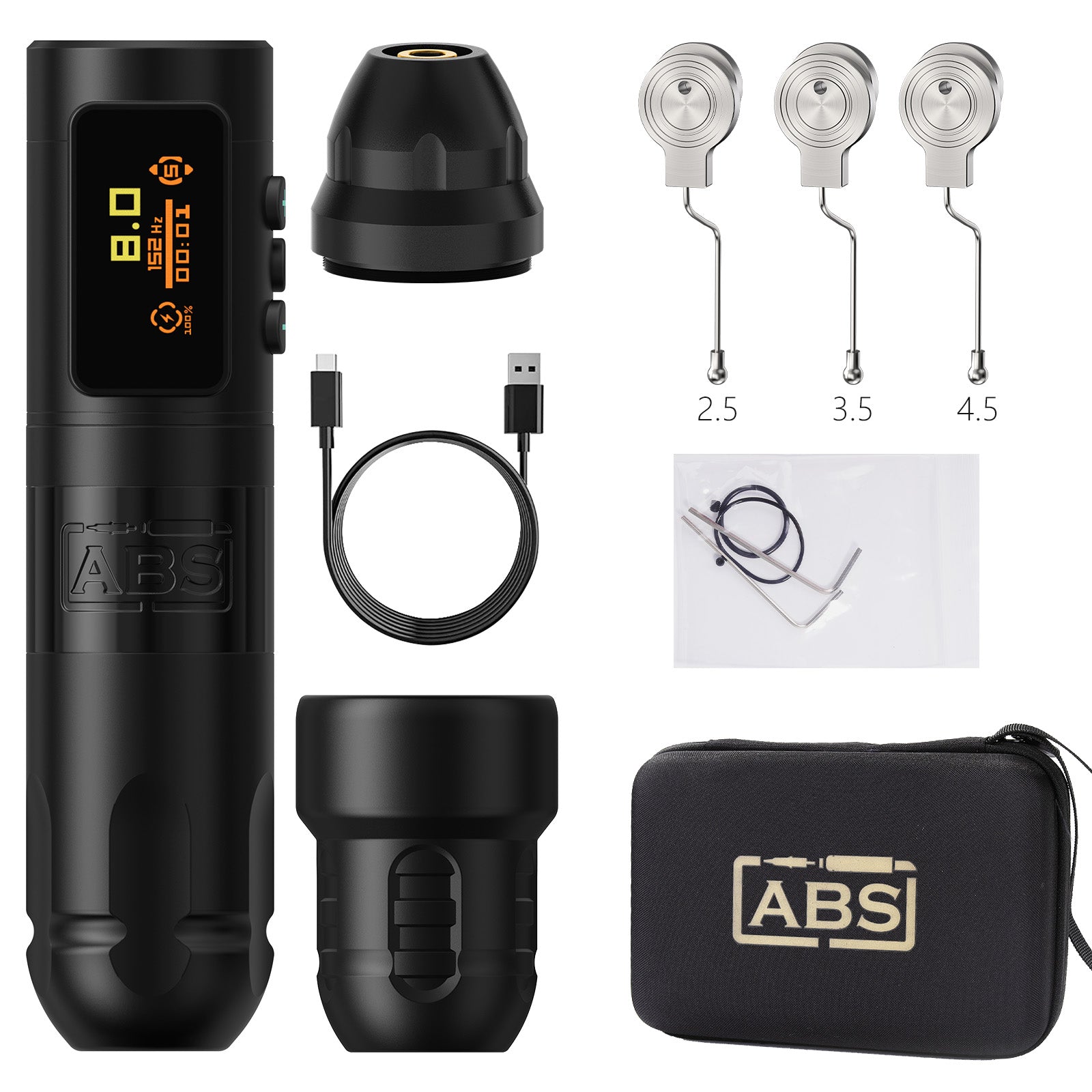 Ambition ABS Vibe Wireless Tattoo Machine Stroke 2.5-3.5-4.0-4.5mm