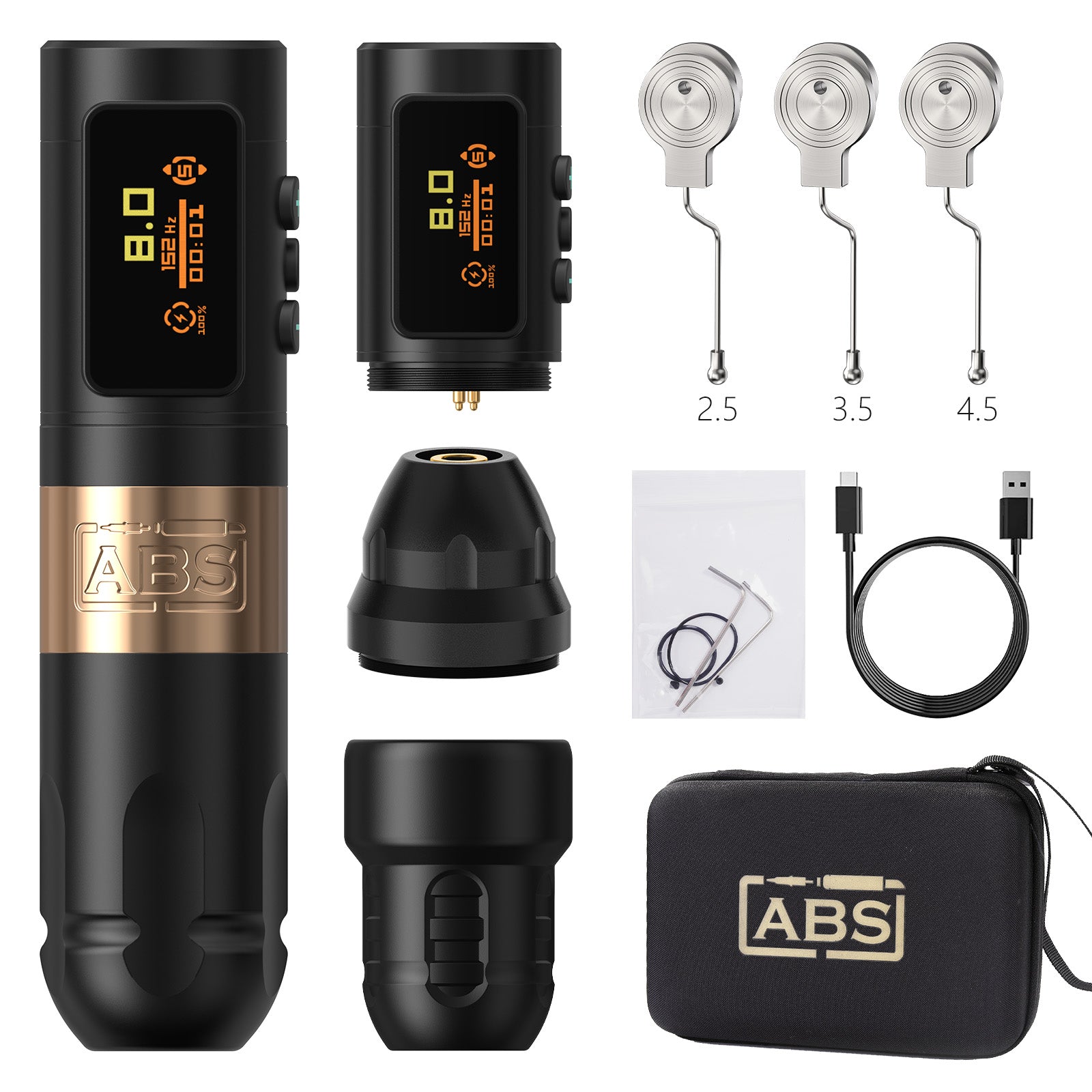 Ambition ABS Vibe Wireless Tattoo Machine Stroke 2.5-3.5-4.0-4.5mm