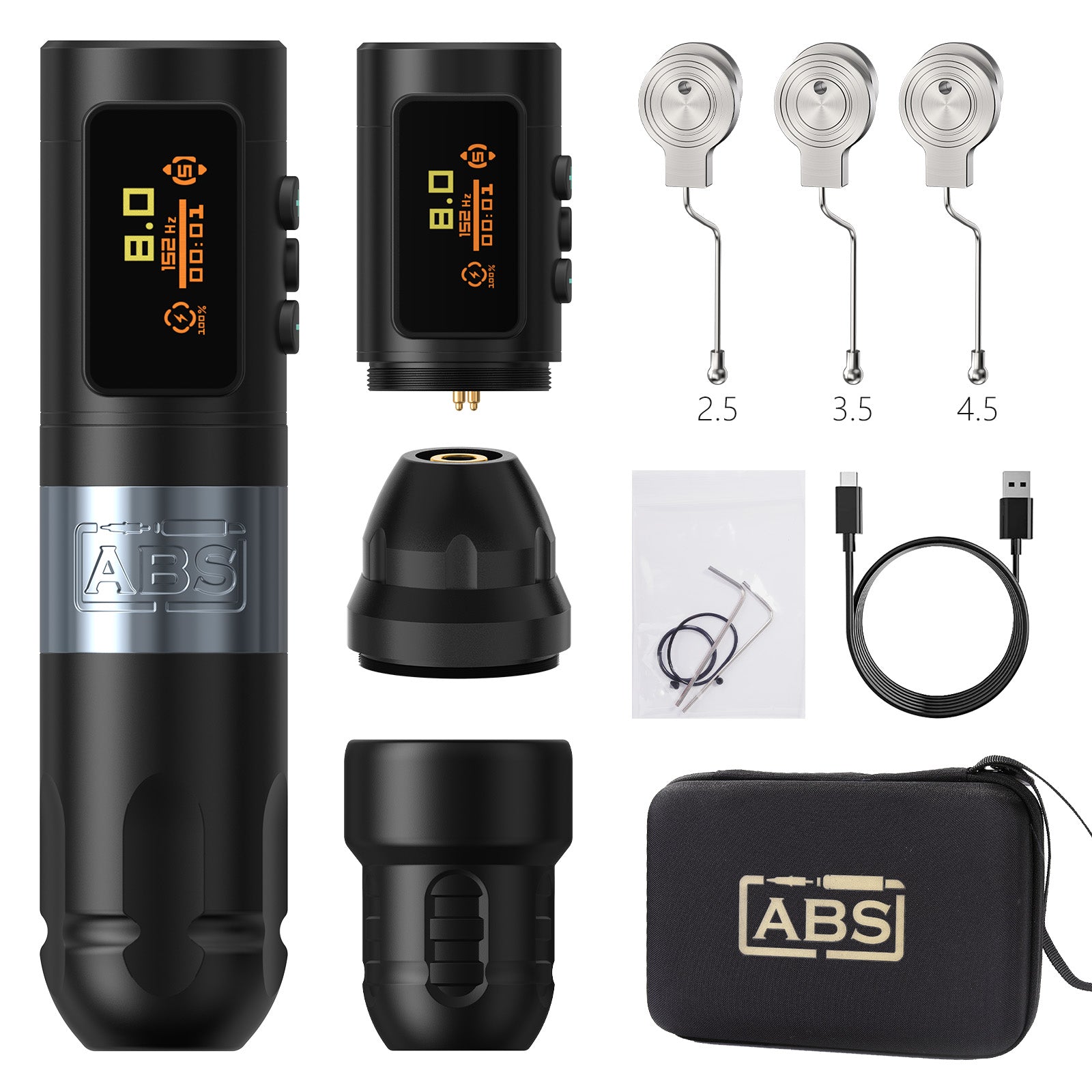 Ambition ABS Vibe Wireless Tattoo Machine Stroke 2.5-3.5-4.0-4.5mm