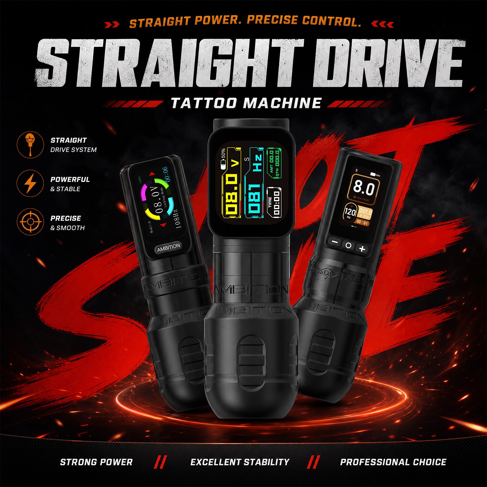 Ambition Torden Max Wireless Tattoo Machine
