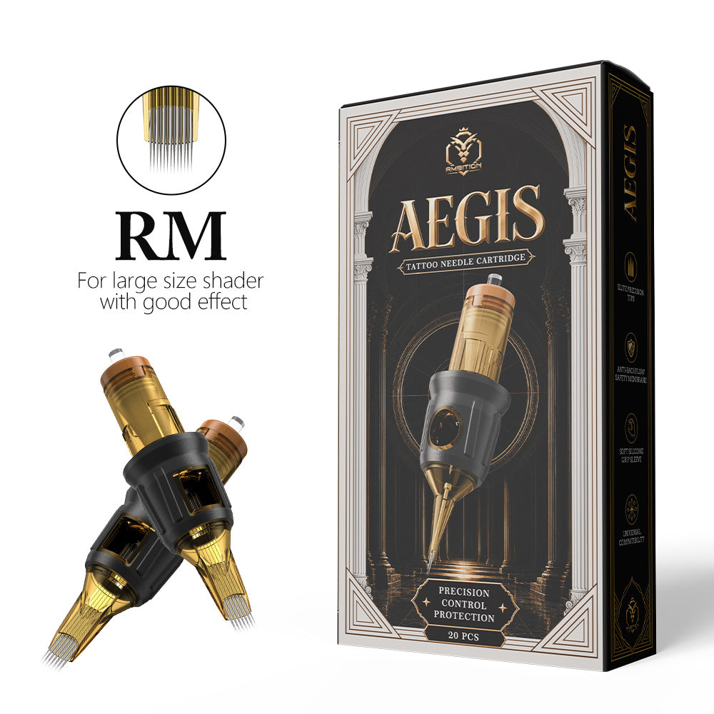 Ambition AEGIS Tattoo Cartridges Needles - Finger-Control Cartridge RM 20pcs