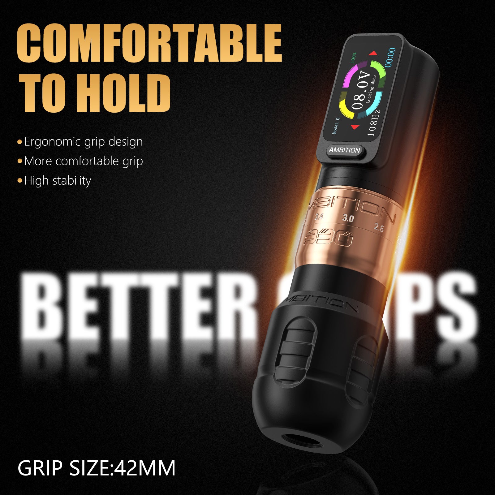 Ambition Seher Plus Adjustable Stroke Wireless Tattoo Machine
