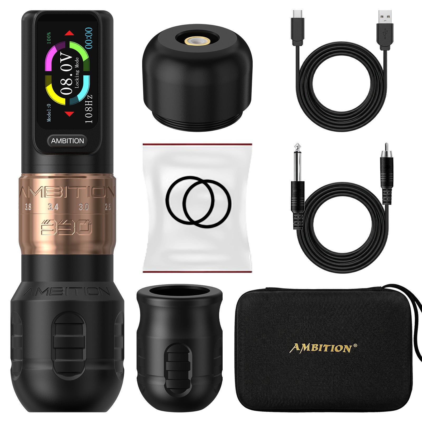 Ambition Seher Plus Adjustable Stroke Wireless Tattoo Machine