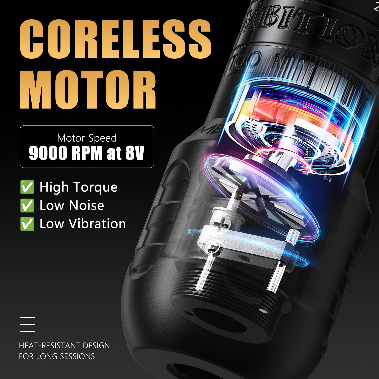 Ambition C1 Plus Wireless Tattoo Machine