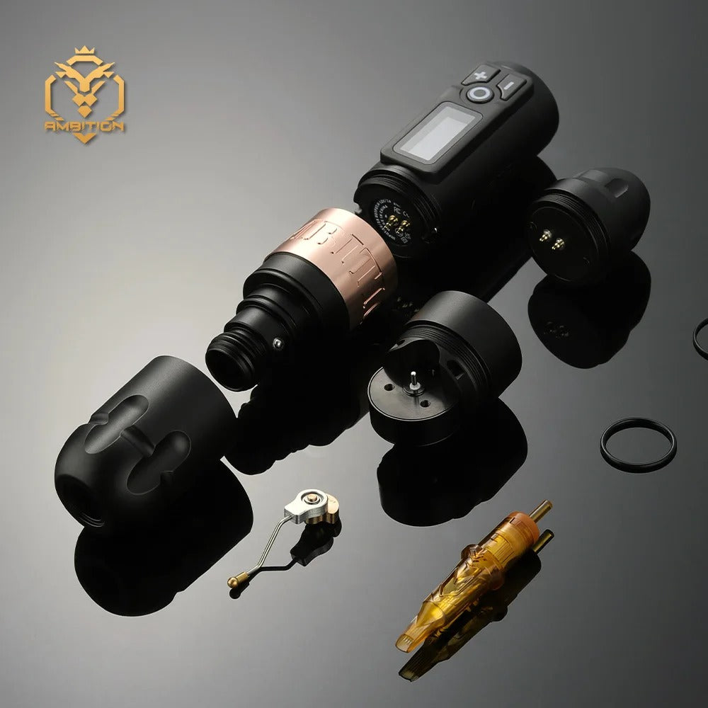 Ambition Soldier Wireless Tattoo Machine Kit + G1 Bluetooth Stencil Printer
