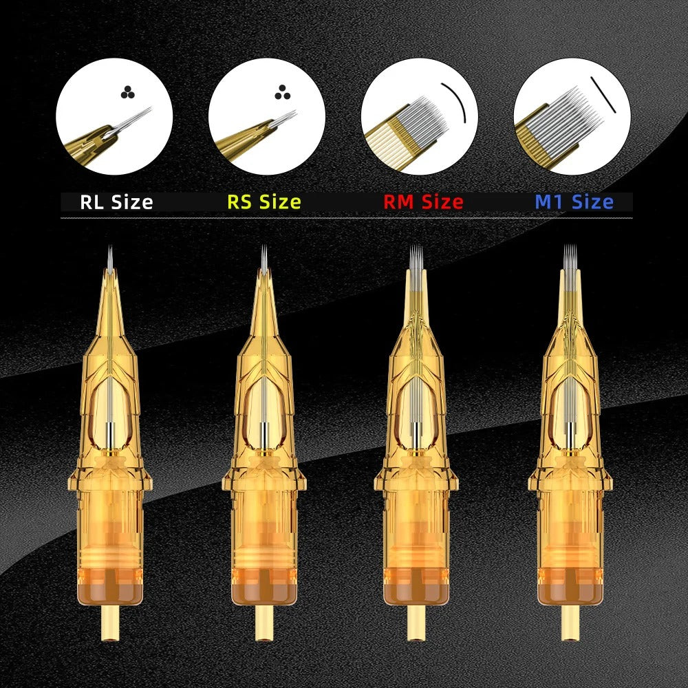 Ambition Glory Mixed Size RL/RS/RM/M1 Tattoo Cartridge Needles 50Pcs