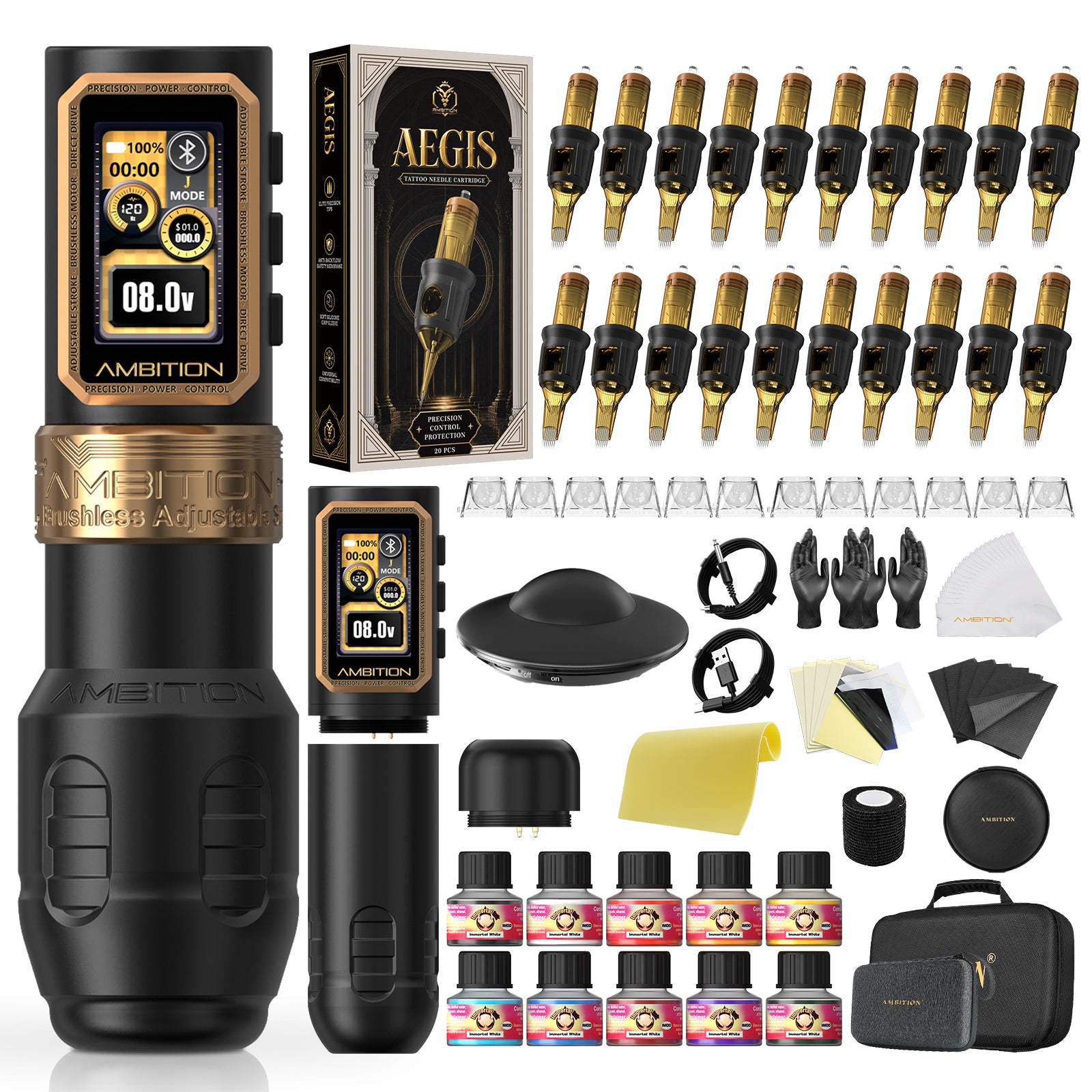 Ambition Epoch Max Professional Wireless Tattoo Machine Kit