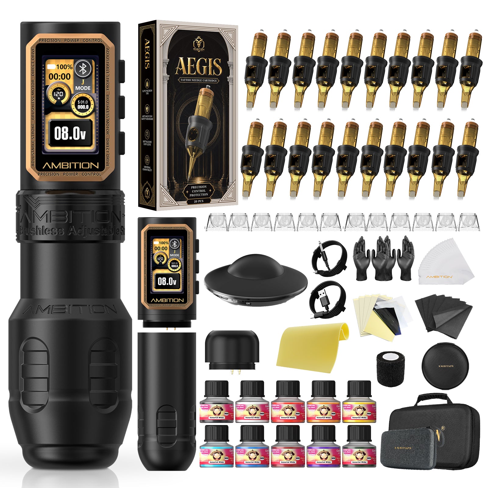 Ambition Epoch Max Professional Wireless Tattoo Machine Kit