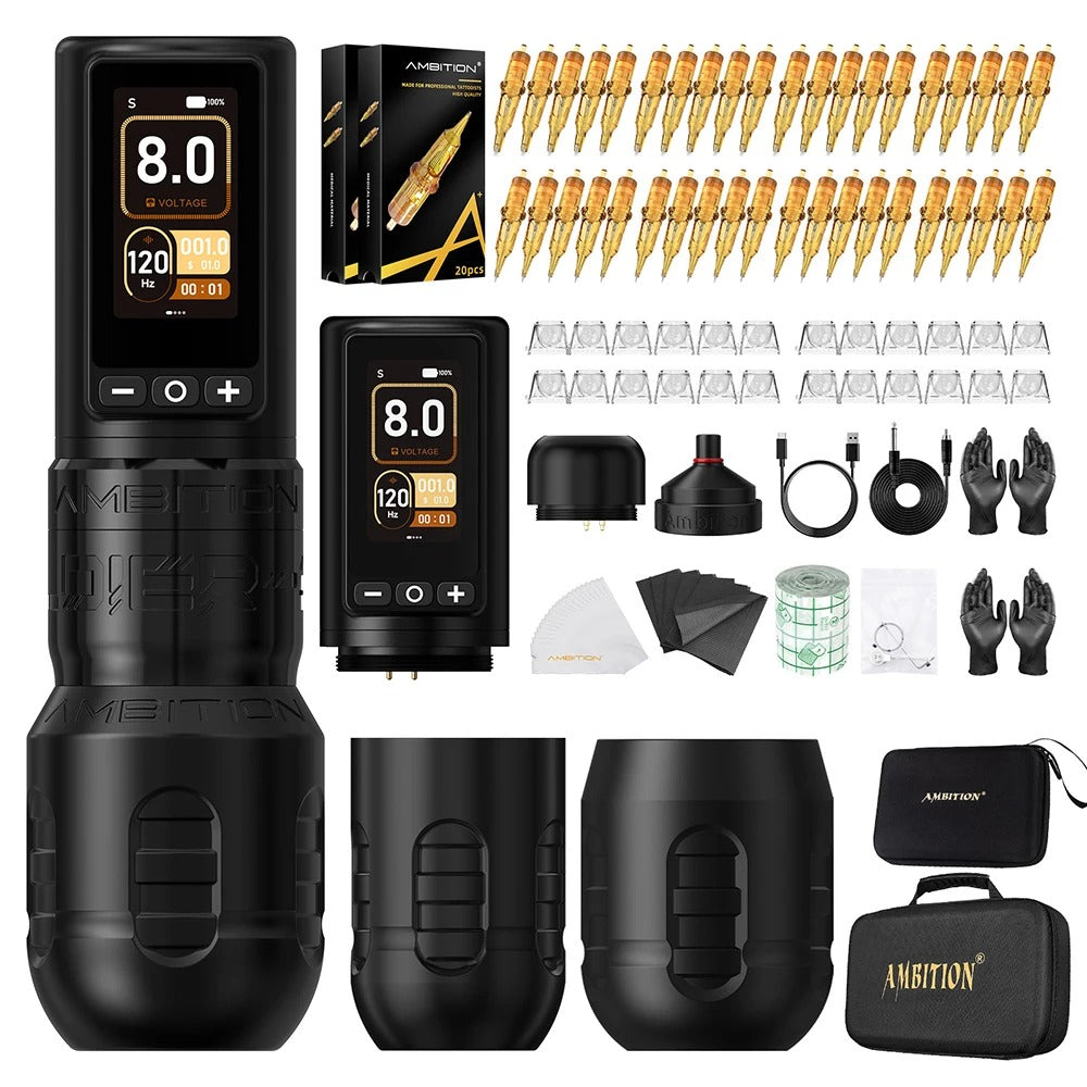 Ambition Soldier270 Wireless Tattoo Machine Kit