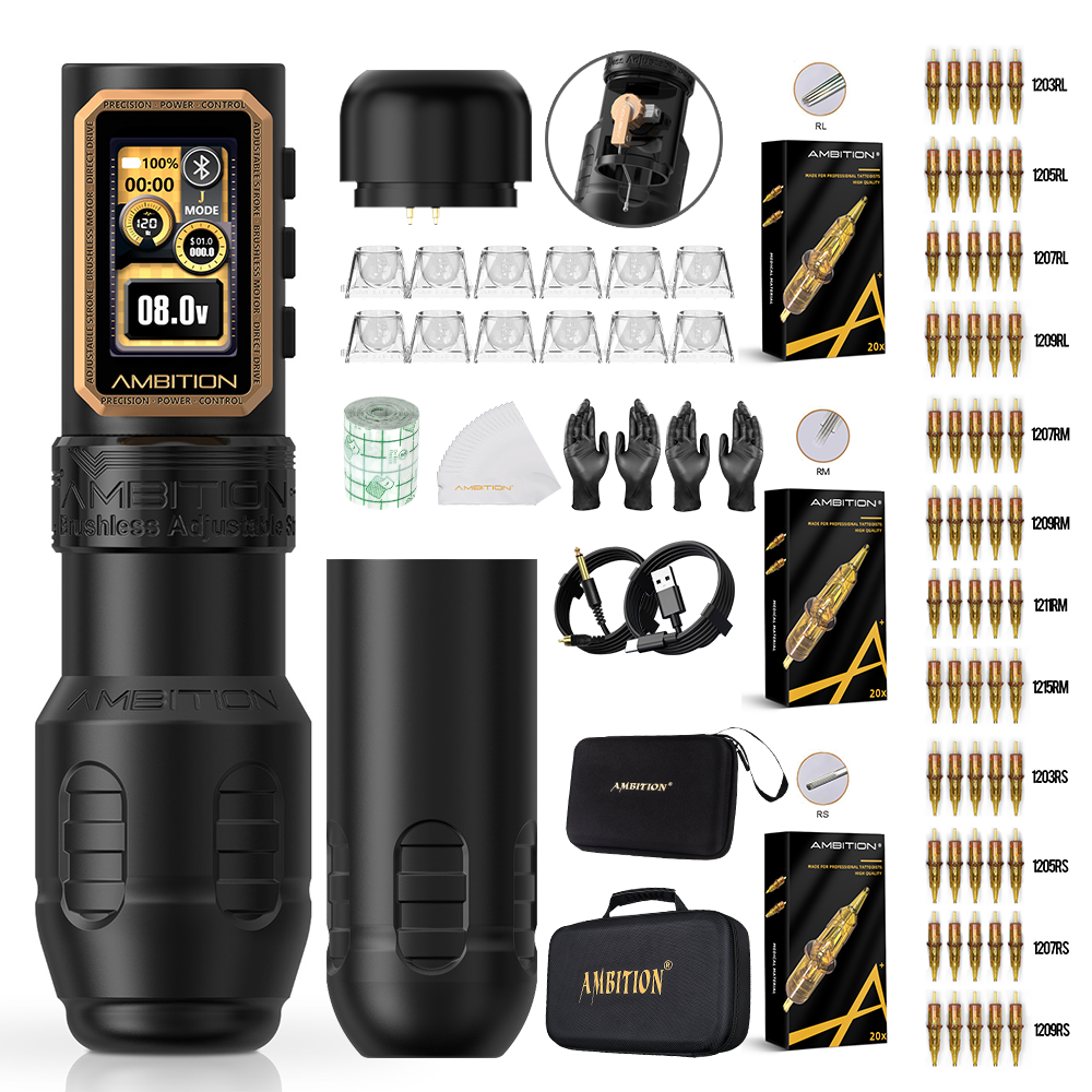 Ambition Epoch Max Wireless Tattoo Machine Kit