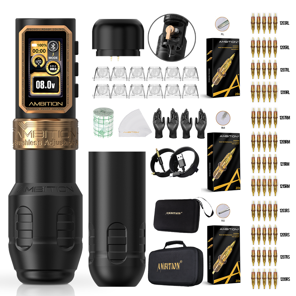 Ambition Epoch Max Wireless Tattoo Machine Kit