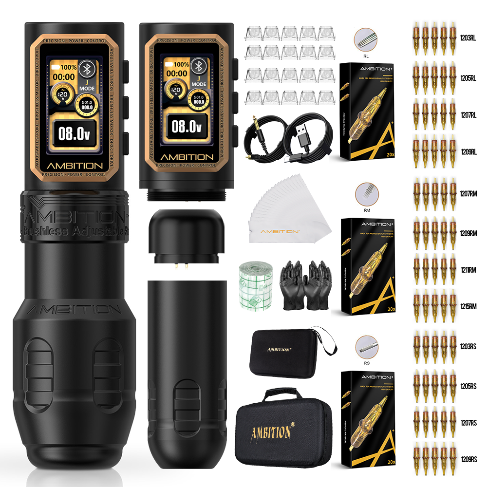 Ambition Epoch Max Wireless Tattoo Machine Kit