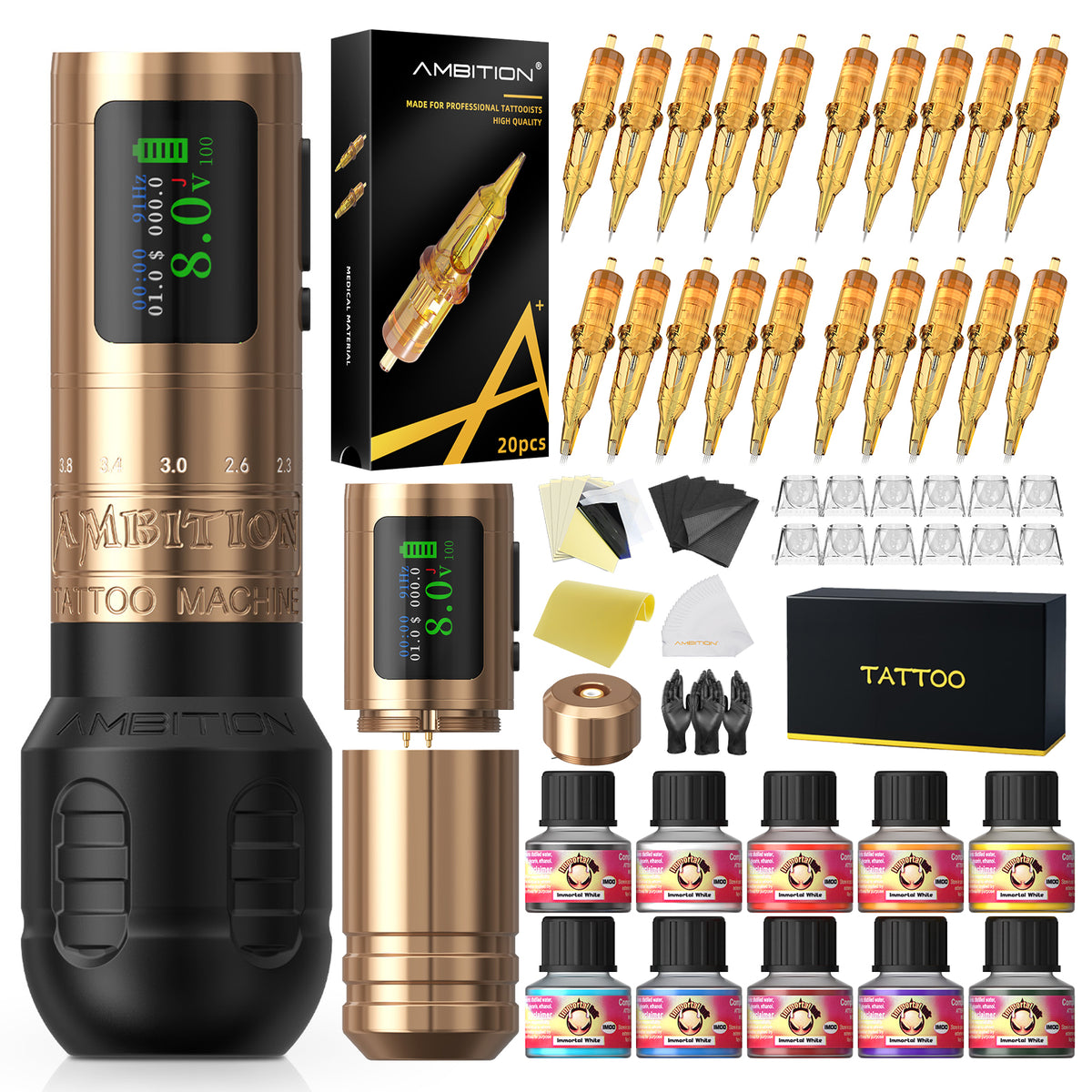 Ambition C1 Plus Complete Tattoo Starter Kit