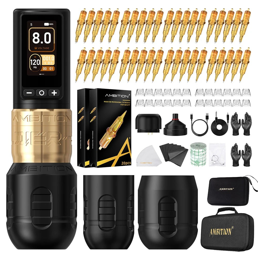 Ambition Soldier270 Wireless Tattoo Machine Kit