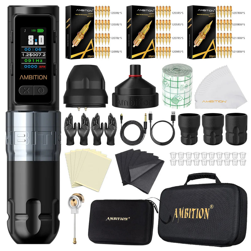 Ambition Soldier Max Kit Professional Tattoo Machines – Ambition Tattoo